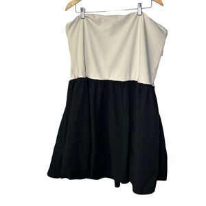 J.Crew Strapless Colorblock Midi Mixy Dress 2X